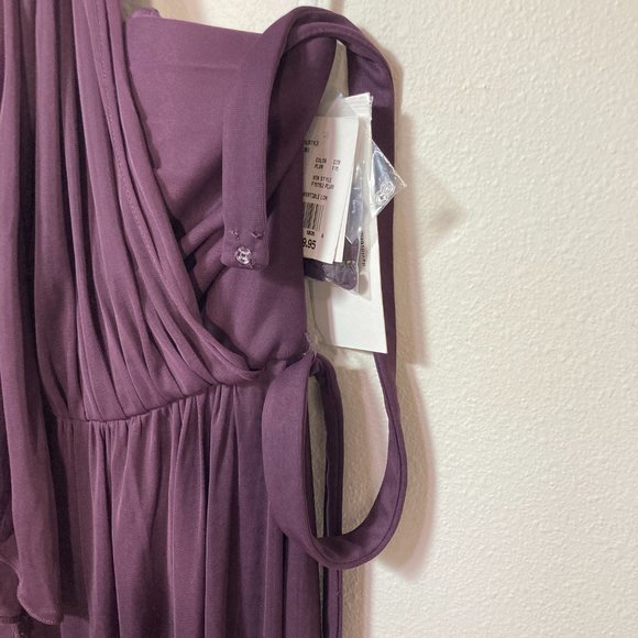 David's Bridal Plum Versa Convertible Dress F15782/F19515 Size 12 - Picture 9 of 16